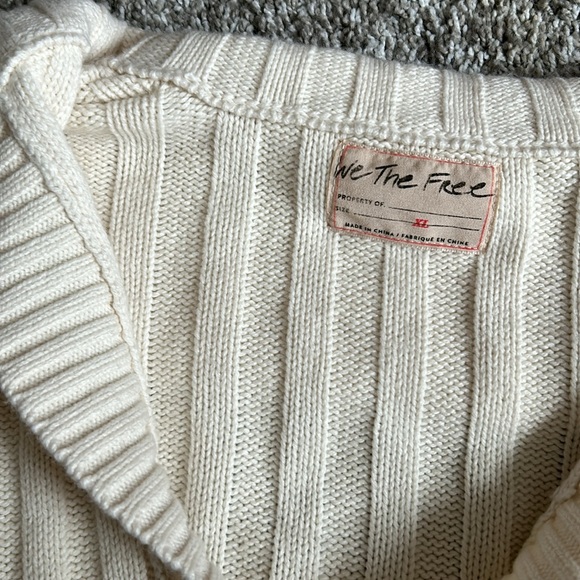 Free People We The Free Rudi Funnel Neck Sweater - Ivory - Picture 5 of 8